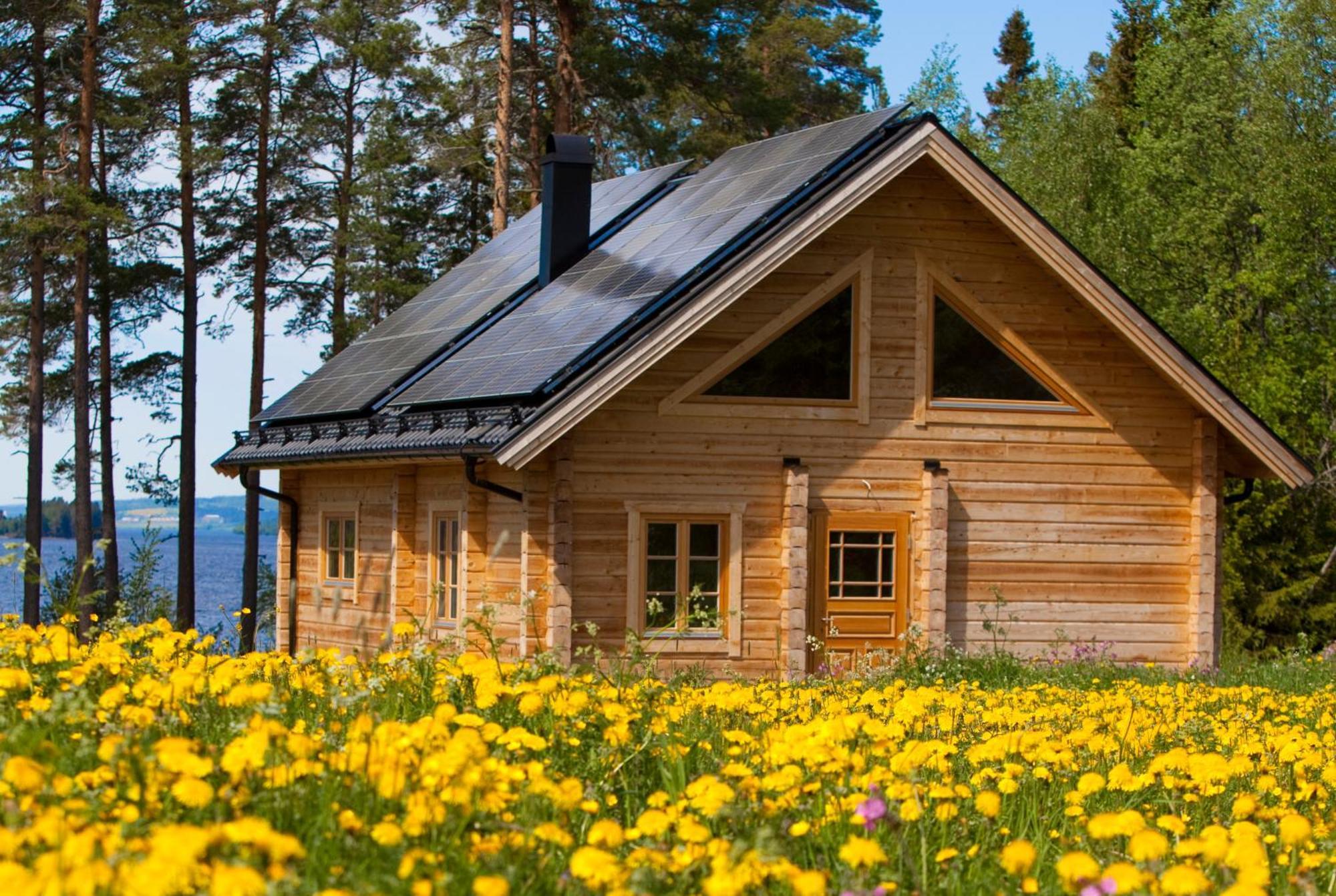 Blockhaus Am See - Komfort Umgeben Von Natur! Nalden Exteriör bild